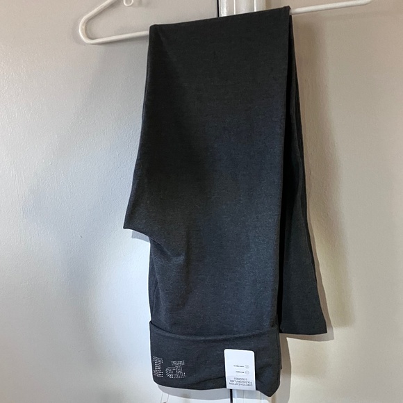 PINK Victoria's Secret Pants - Victorias Secret PINK Foldover Flare Leggings - Charcoal W/Bling- Size L- NWT!